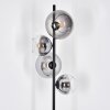 Dagan floor lamp clear, Smoke-coloured, 4-light sources