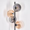 Apedo floor lamp Amber, Smoke-coloured, 4-light sources