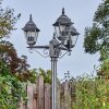 Naofe lamp post, path light black, silver, 3-light sources