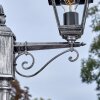 Naofe lamp post, path light black, silver, 3-light sources