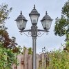 Naofe lamp post, path light black, silver, 3-light sources