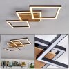 Bealo ceiling light LED Wood like finish, black, 1-light source