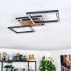 Bealo ceiling light LED Wood like finish, black, 1-light source