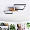 Bealo ceiling light LED Wood like finish, black, 1-light source