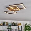 Bealo ceiling light LED Wood like finish, black, 1-light source