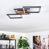 Bealo ceiling light LED Wood like finish, black, 1-light source