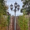 Naofe lamp post, path light black, silver, 3-light sources