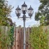 Naofe lamp post, path light black, silver, 3-light sources