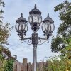 Naofe lamp post, path light black, silver, 3-light sources