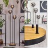 Koyoto floor lamp 30 cm Dark wood, black, 3-light sources