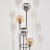 Koyoto floor lamp 30 cm Light wood, black, 4-light sources