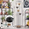 Gastor floor lamp 30 cm Light wood, black, 4-light sources