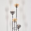 Gastor floor lamp 30 cm Light wood, black, 4-light sources