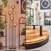 Gastor floor lamp 30 cm Light wood, black, 4-light sources