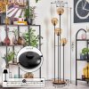 Gastor floor lamp 30 cm Light wood, black, 4-light sources