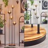 Koyoto floor lamp 30 cm Light wood, black, 4-light sources