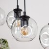 Ripoll hanging light, globe light, pendant light Ecru, black, 5-light sources