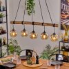 Ripoll hanging light, globe light, pendant light Ecru, black, 5-light sources