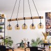 Ripoll hanging light, globe light, pendant light Ecru, black, 5-light sources