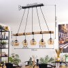 Ripoll hanging light, globe light, pendant light Ecru, black, 5-light sources