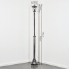 Loria lamp post, globe light black, silver, 1-light source