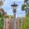 Loria lamp post, path light black, silver, 1-light source