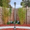 Loria lamp post, path light black, silver, 1-light source