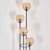 Koyoto floor lamp 30 cm Light wood, black, 4-light sources