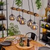 Ripoll hanging light, globe light, pendant light Smoke-coloured, 5-light sources