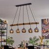 Ripoll hanging light, globe light, pendant light Smoke-coloured, 5-light sources