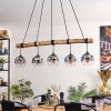 Ripoll hanging light, globe light, pendant light clear, Smoke-coloured, 5-light sources