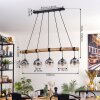 Ripoll hanging light, globe light, pendant light clear, Smoke-coloured, 5-light sources