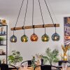 Ripoll hanging light, globe light, pendant light blue, green, coppery, 5-light sources