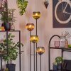 Koyoto floor lamp 30 cm Light wood, black, 4-light sources