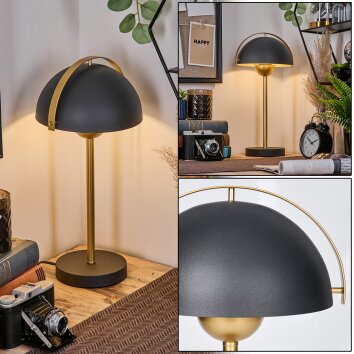 Mushroom Lamp  Guttsta ceiling light, floor lamp LED anthracite, Smoke-coloured, black, 4-light sources