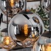 Gastor hanging light, globe light, pendant light Amber, Smoke-coloured, 6-light sources