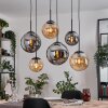 Gastor hanging light, globe light, pendant light Amber, Smoke-coloured, 6-light sources