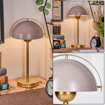 Mushroom Shaped  Guttsta table lamp gold, 1-light source