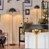 Guttsta ceiling light, floor lamp gold, black, 4-light sources