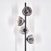 Ripoll floor lamp clear, Smoke-coloured, 4-light sources