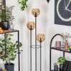 Koyoto floor lamp 30 cm Dark wood, black, 3-light sources