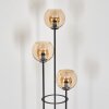 Koyoto floor lamp 30 cm Dark wood, black, 3-light sources