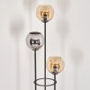 Koyoto floor lamp 30 cm Dark wood, black, 3-light sources