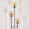 Gastor floor lamp 30 cm Dark wood, black, 3-light sources