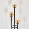 Gastor floor lamp 30 cm Dark wood, black, 3-light sources