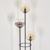 Koyoto floor lamp 25 cm Dark wood, black, 3-light sources