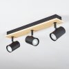 Gesteira ceiling light, ceiling spotlight Light wood, black, 3-light sources