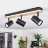 Gesteira ceiling light, ceiling spotlight Light wood, black, 3-light sources