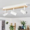 Gesteira ceiling light, ceiling spotlight Light wood, white, 3-light sources