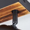 Gesteira ceiling light, ceiling spotlight Dark wood, black, 6-light sources